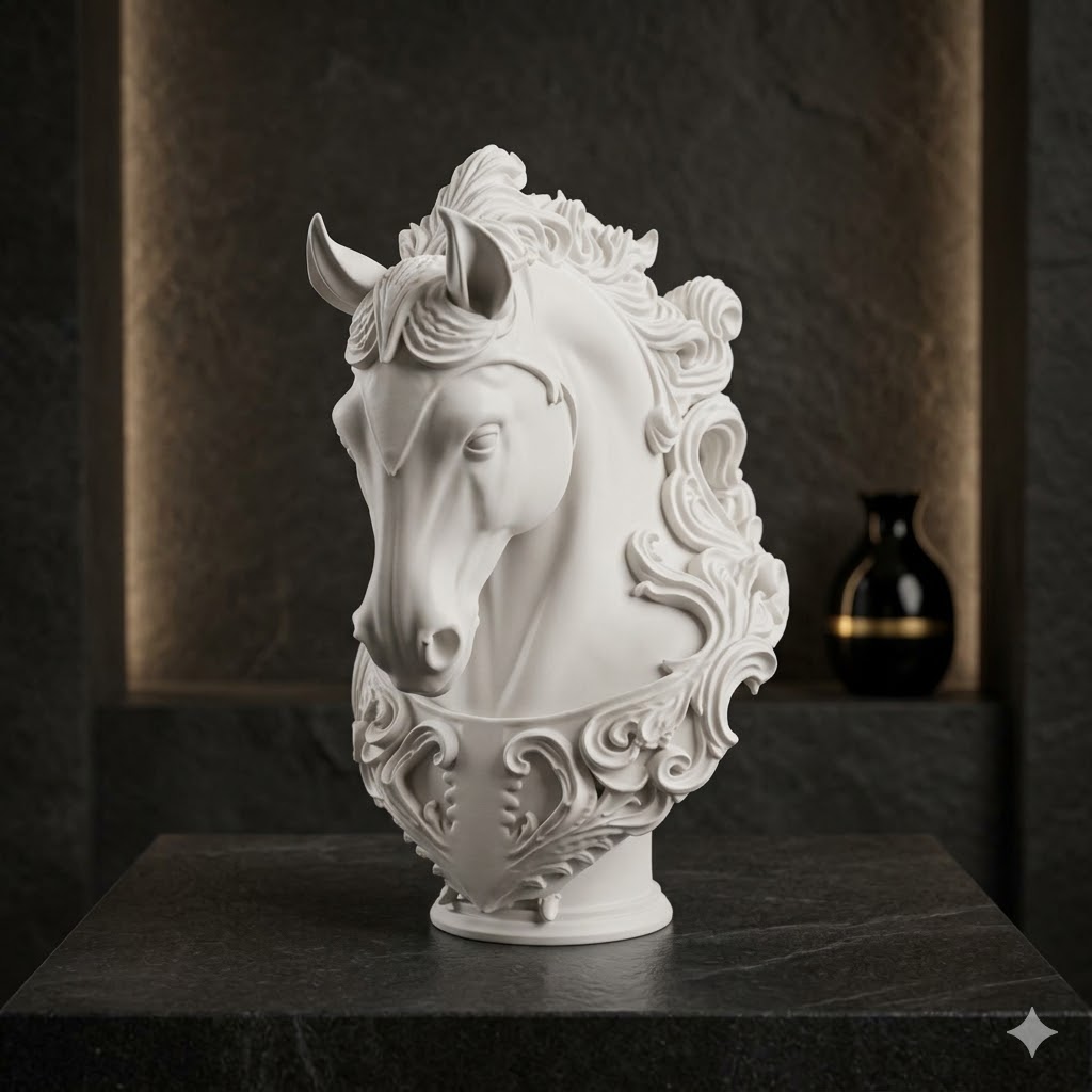 White Horse Sculpture