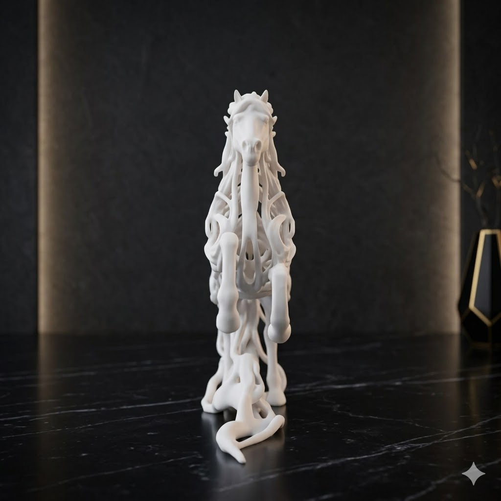 White Ethereal Horse thumbnail 3