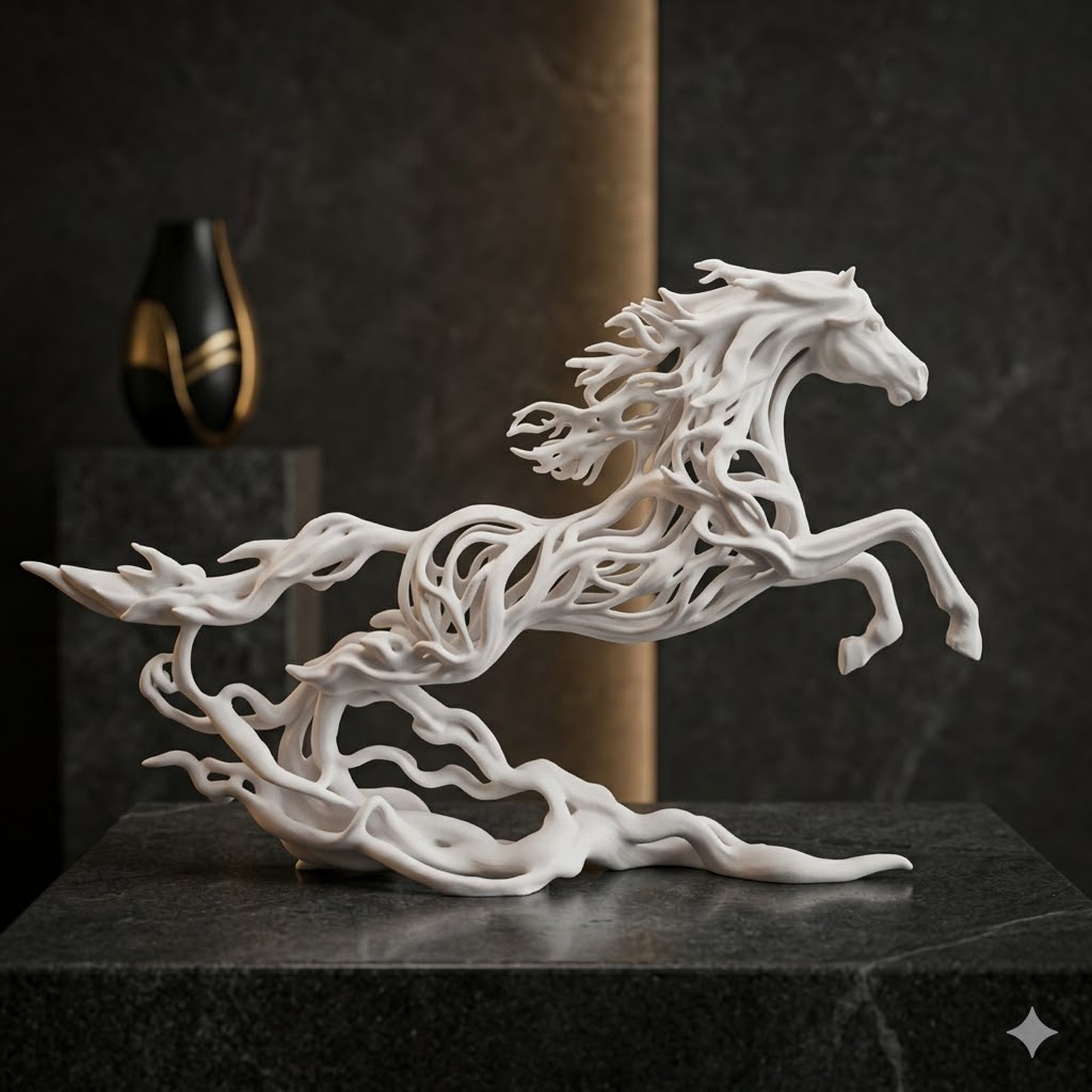 White Ethereal Horse thumbnail 2